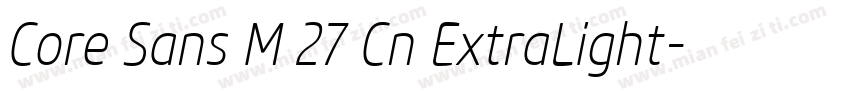 Core Sans M 27 Cn ExtraLight字体转换